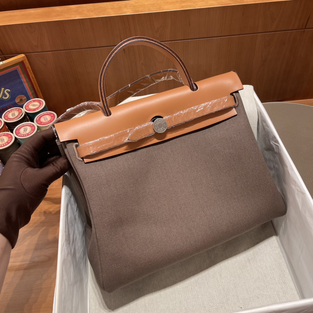 에르메스 에르백31 르투르네 캔버스 에토프 은장